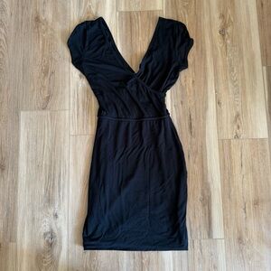 Elegant Black Wrap Dress
